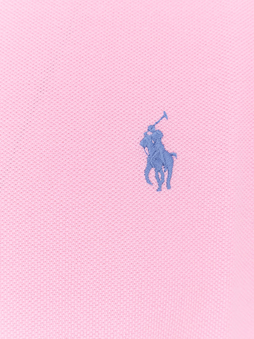 Polo Ralph Lauren Cotton polo shirt with embroidered logo on the front - Carmel Pink