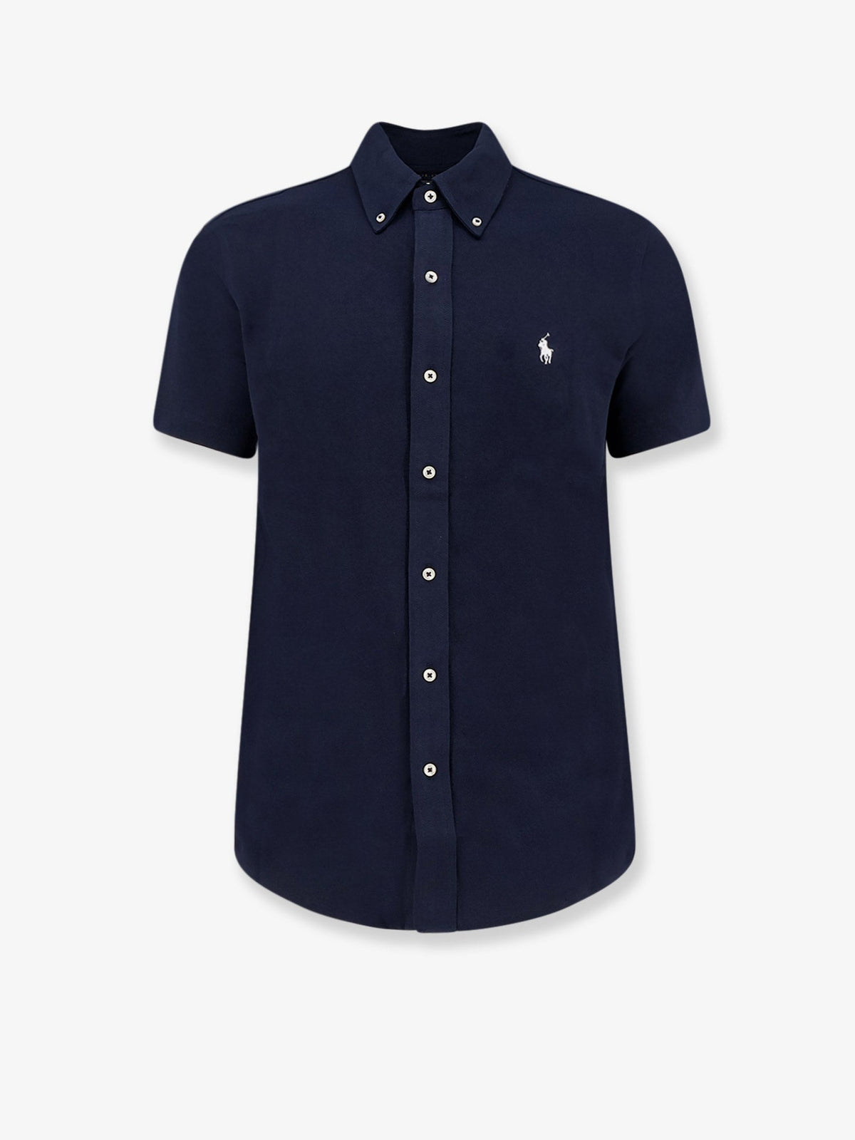 Polo Ralph Lauren Cotton shirt with front embroidered logo - Aviator Navy