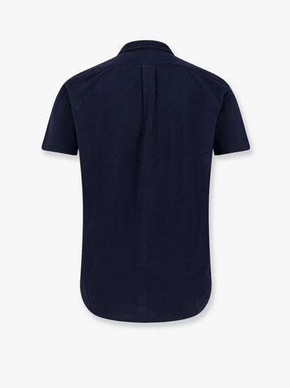 Polo Ralph Lauren Cotton shirt with front embroidered logo - Aviator Navy