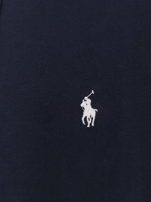 Polo Ralph Lauren Cotton shirt with front embroidered logo - Aviator Navy
