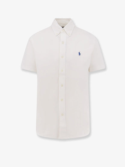 Polo Ralph Lauren Cotton Shirt With Front Embroidered Logo