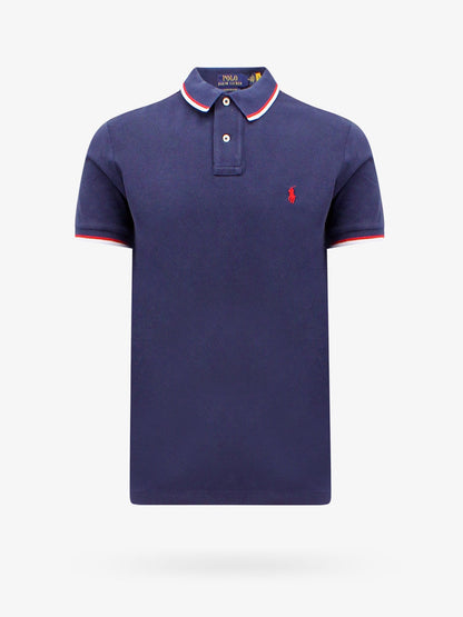 Polo Ralph Lauren Cotton polo shirt with contrasting profiles - Newport Navy