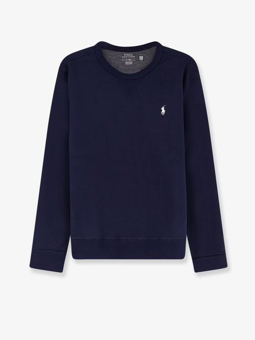 Polo Ralph Lauren Cotton blend sweatshirt with front embroidered logo - Aviator Navy