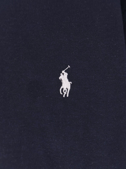 Polo Ralph Lauren Cotton blend sweatshirt with front embroidered logo - Aviator Navy