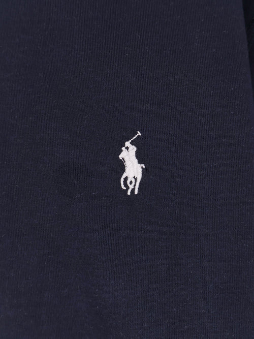 Polo Ralph Lauren Cotton blend sweatshirt with front embroidered logo - Aviator Navy