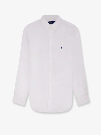 Polo Ralph Lauren Linen Shirt With Logo Embroidery