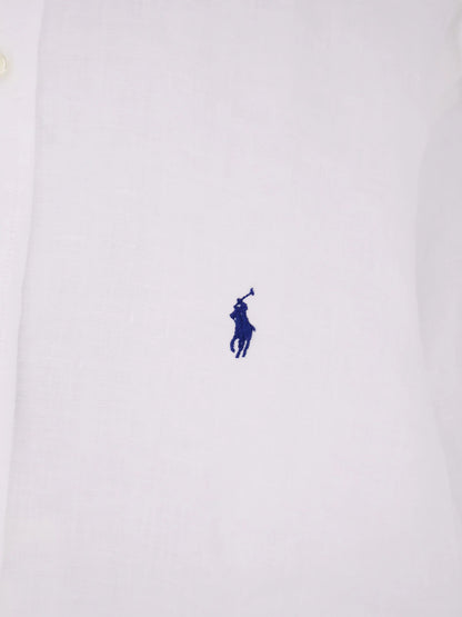 Polo Ralph Lauren Linen Shirt With Logo Embroidery