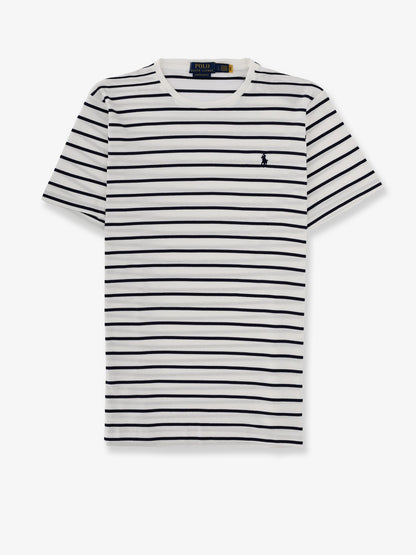 Polo Ralph Lauren Cotton t-shirt with striped pattern - White Refined Navy