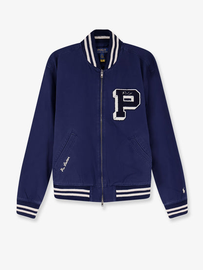 Polo Ralph Lauren Cotton bomber con patch Logo - Newport Navy