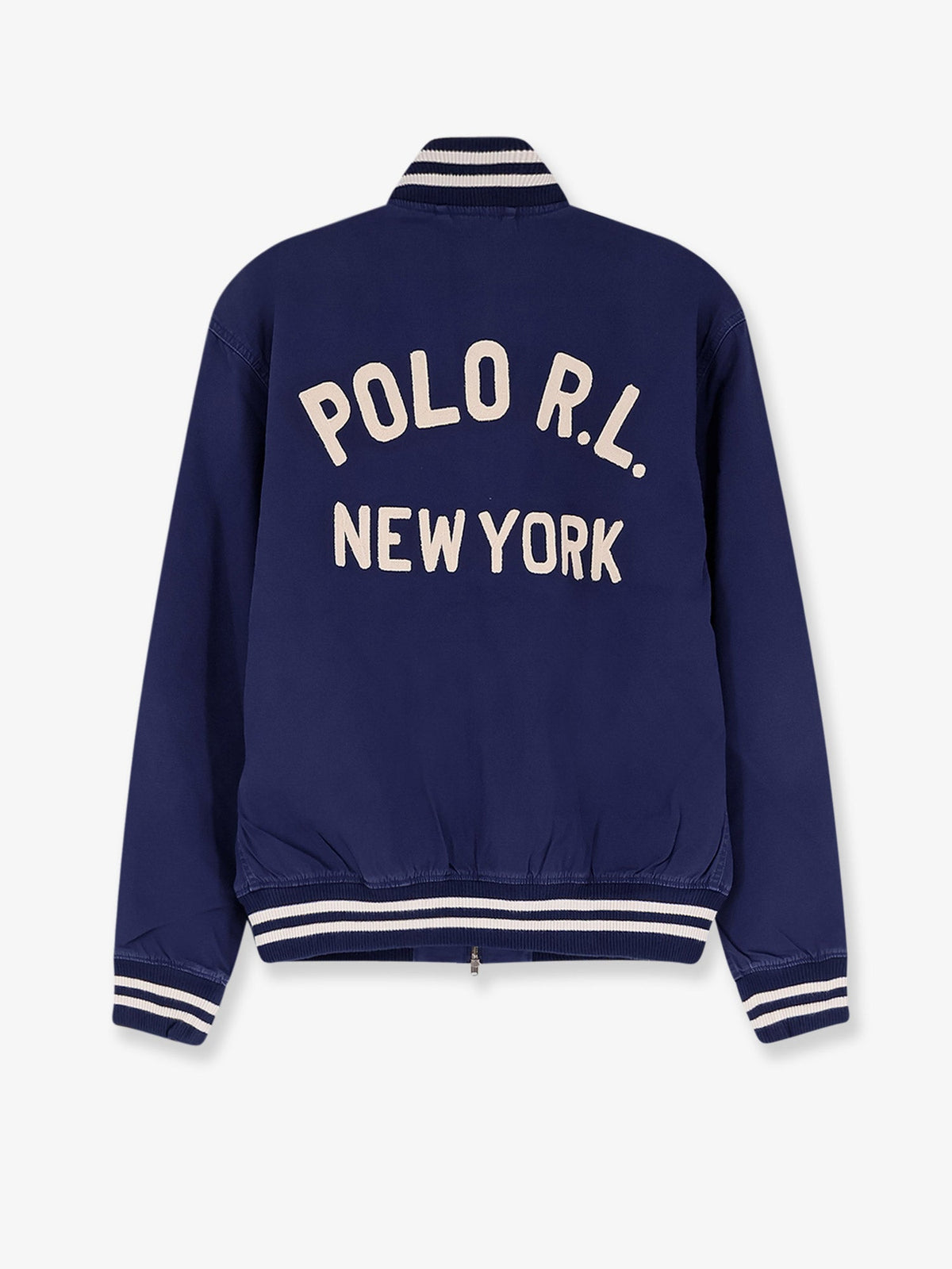 Polo Ralph Lauren Cotton bomber con patch Logo - Newport Navy