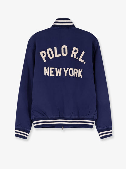 Polo Ralph Lauren Cotton bomber con patch Logo - Newport Navy