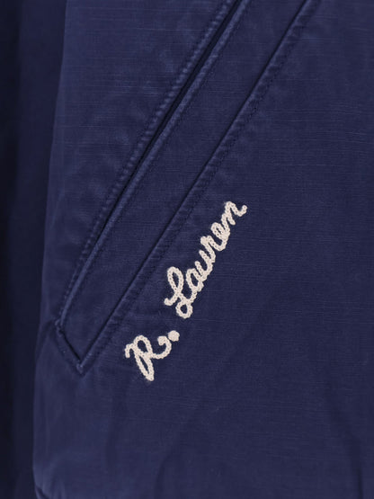 Polo Ralph Lauren Cotton bomber con patch Logo - Newport Navy