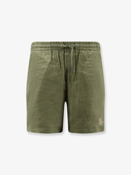 Polo Ralph Lauren Linen bermuda shorts with embroidered logo - Garden Trail