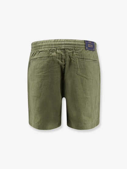 Polo Ralph Lauren Linen bermuda shorts with embroidered logo - Garden Trail