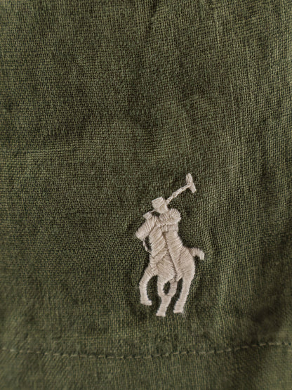 Polo Ralph Lauren Linen bermuda shorts with embroidered logo - Garden Trail