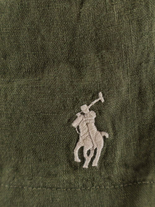 Polo Ralph Lauren Linen bermuda shorts with embroidered logo - Garden Trail