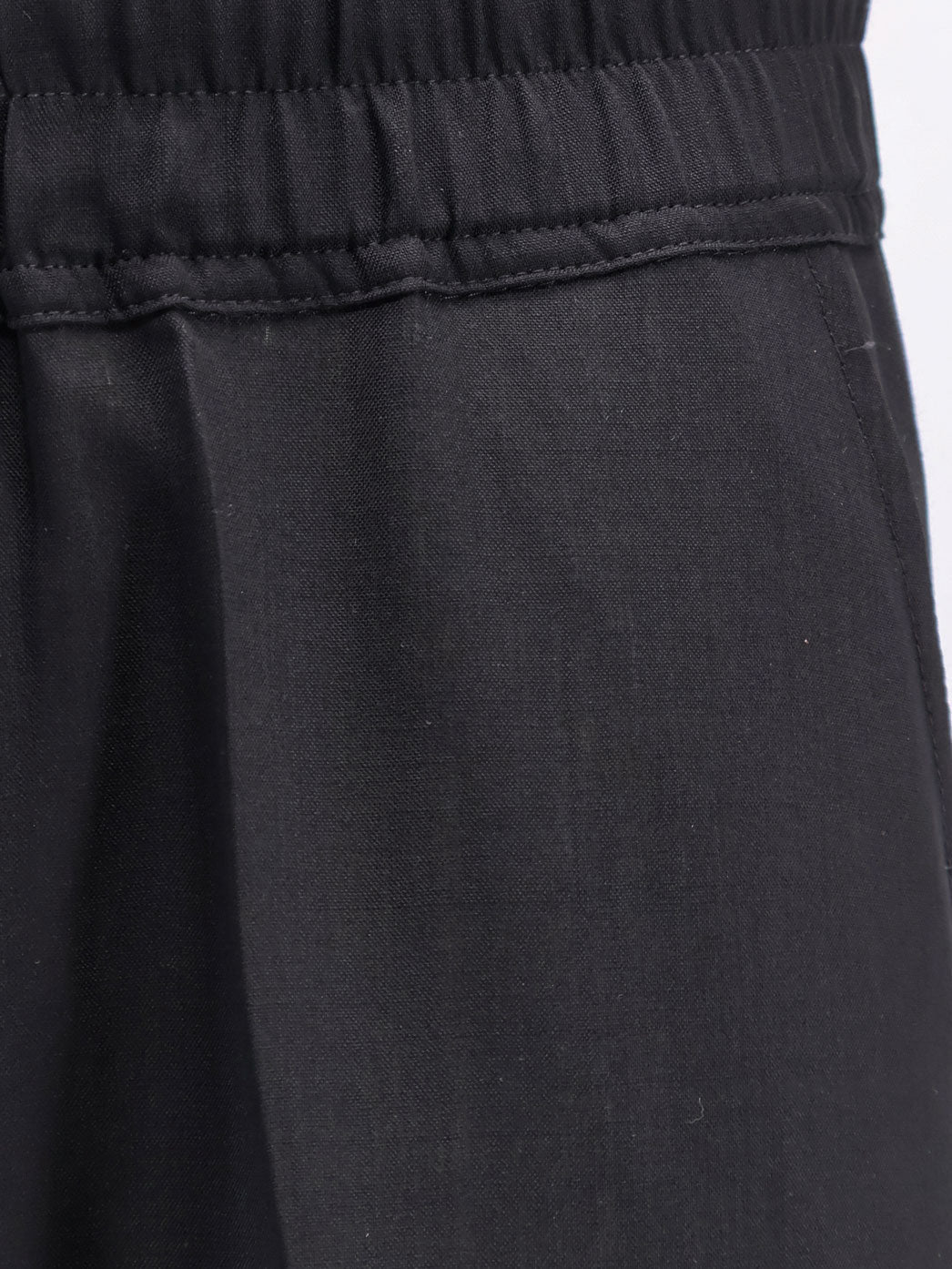 Rick Owens Drawstring Long certified virgin wool trousers - Black