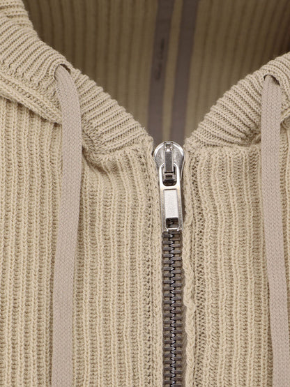 Rick Owens Virgin wool cardigan - Sand