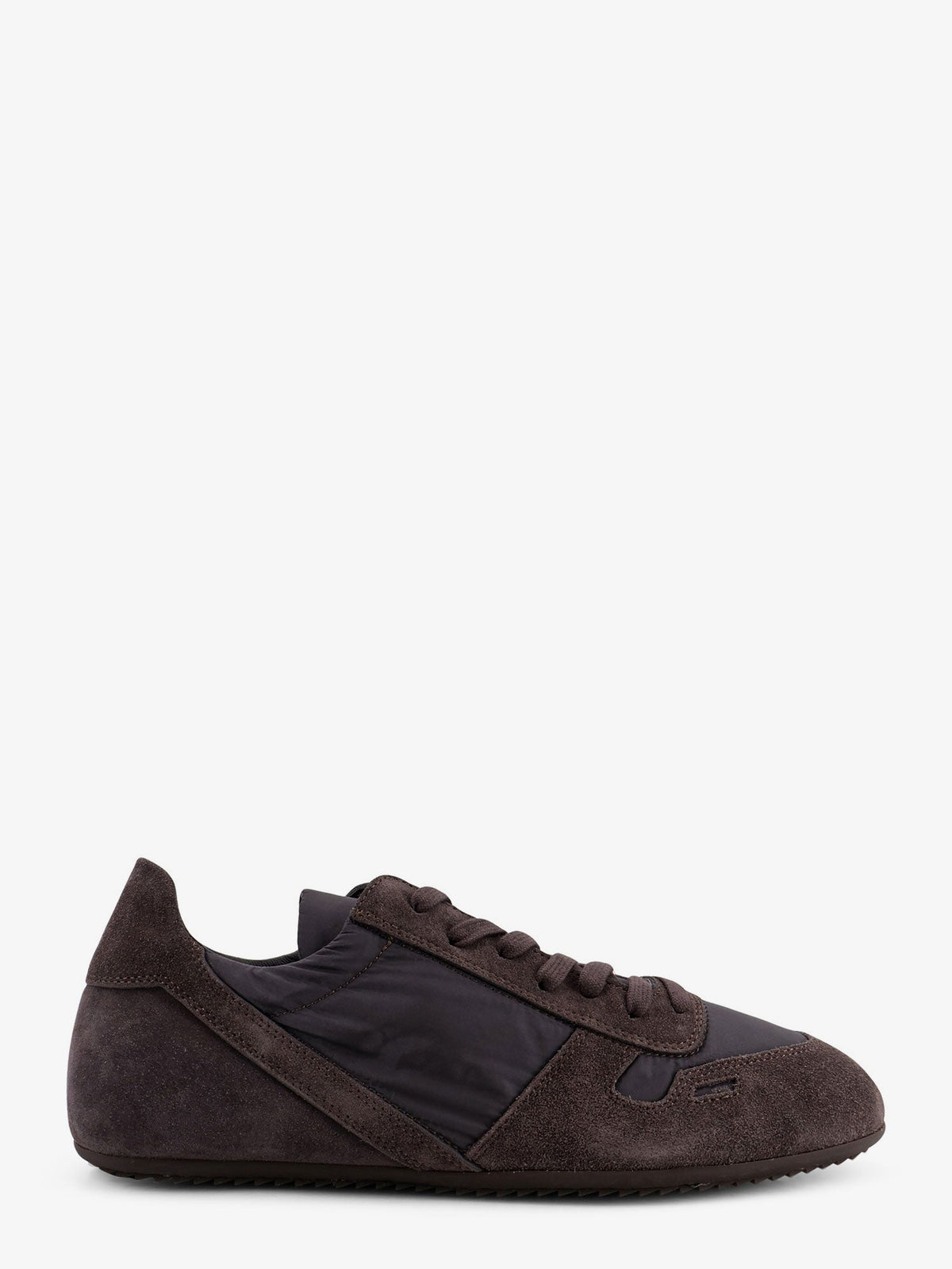 Rick Owens Minimal nylon and suede sneakers - Dark/Dust