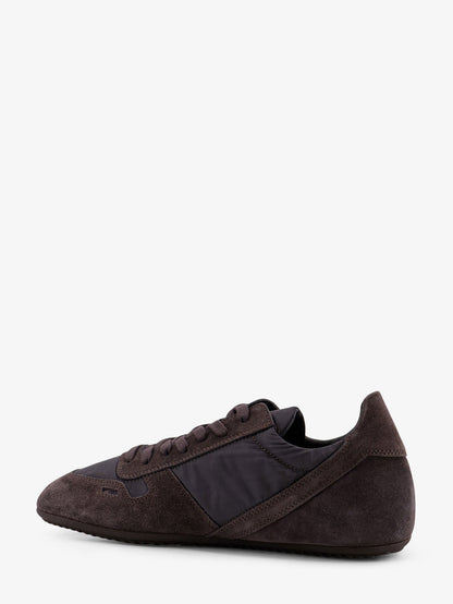 Rick Owens Minimal nylon and suede sneakers - Dark/Dust