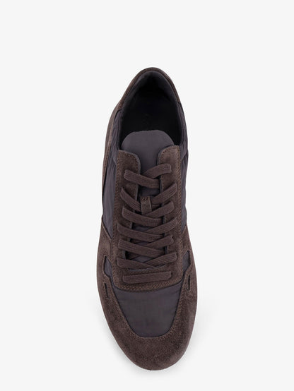 Rick Owens Minimal nylon and suede sneakers - Dark/Dust
