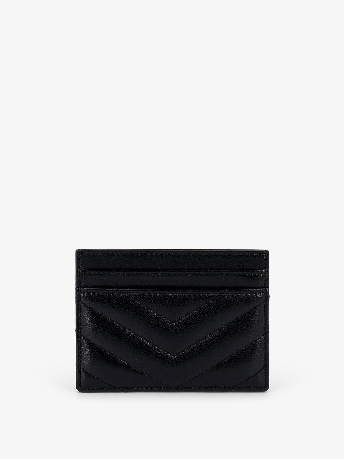 Saint Laurent Cassandre leather card holder - Nero