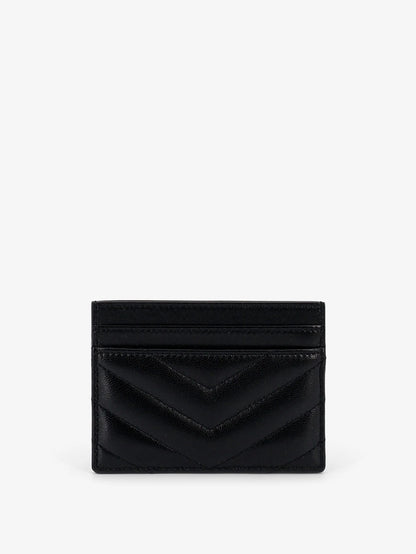 Saint Laurent Cassandre Leather Card Holder