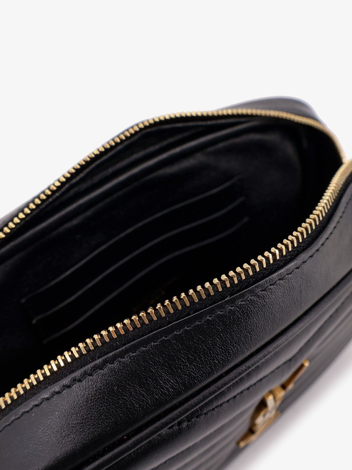 Saint Laurent Mini Lou quilted leather crossbody bag - Black