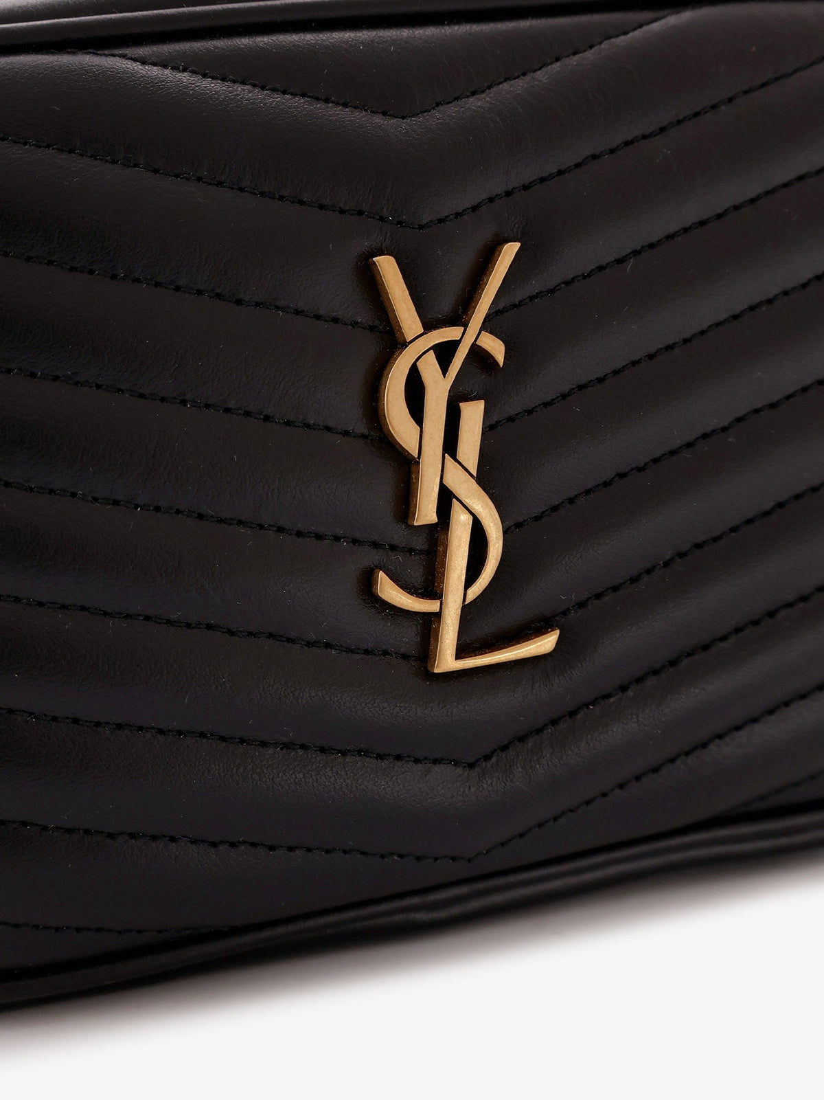 Saint Laurent Mini Lou quilted leather crossbody bag - Black
