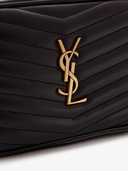 Saint Laurent Mini Lou quilted leather crossbody bag - Black