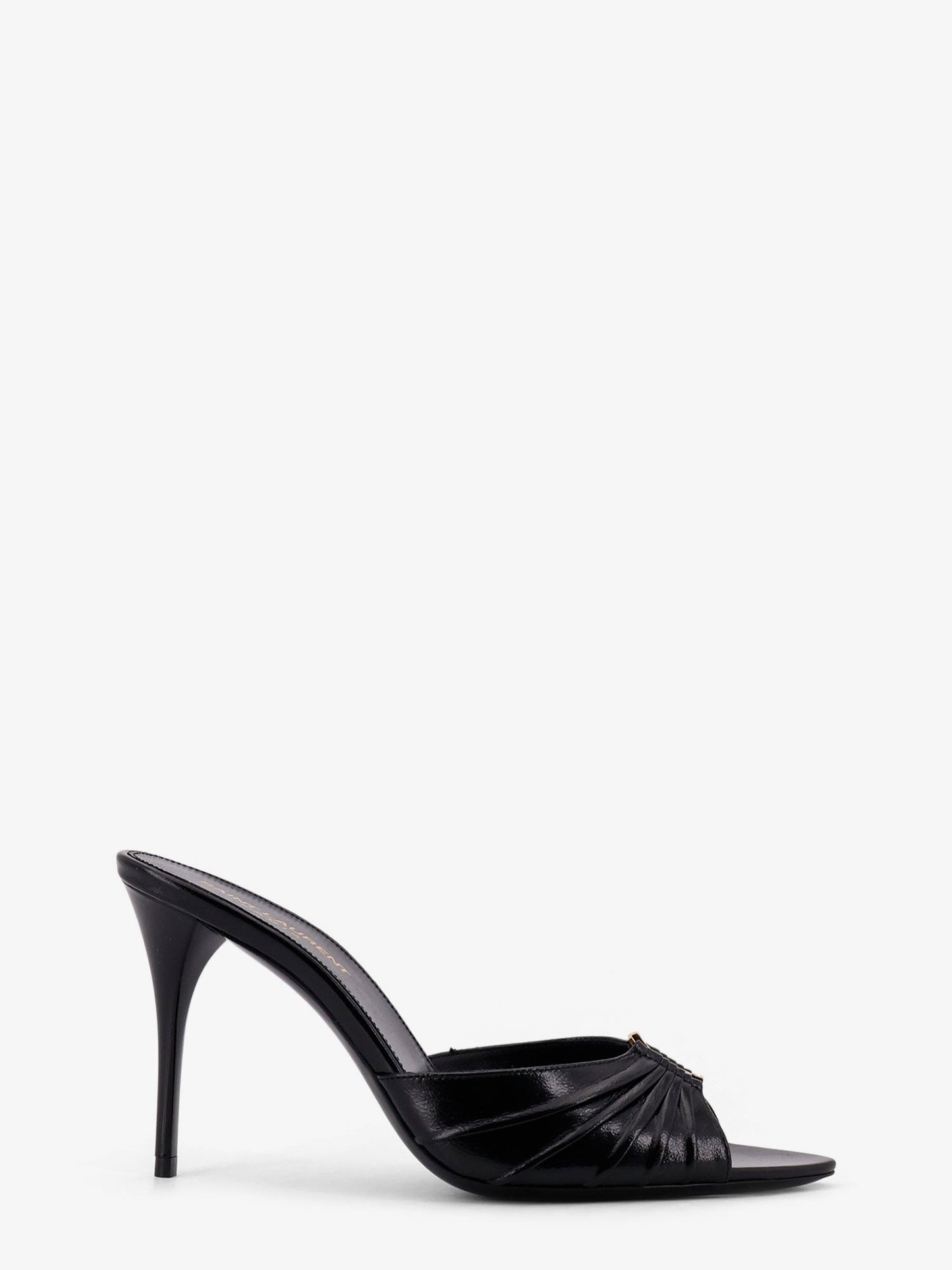 Saint Laurent Babylone 90 Bordeaux Leather Sandals