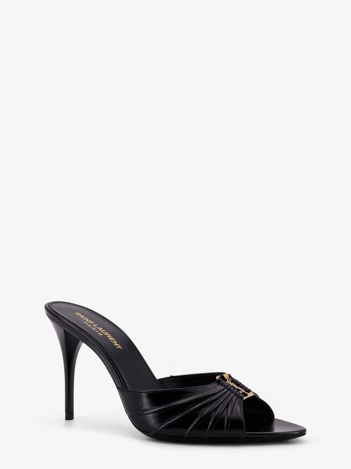 Saint Laurent Babylone 90 Bordeaux Leather Sandals