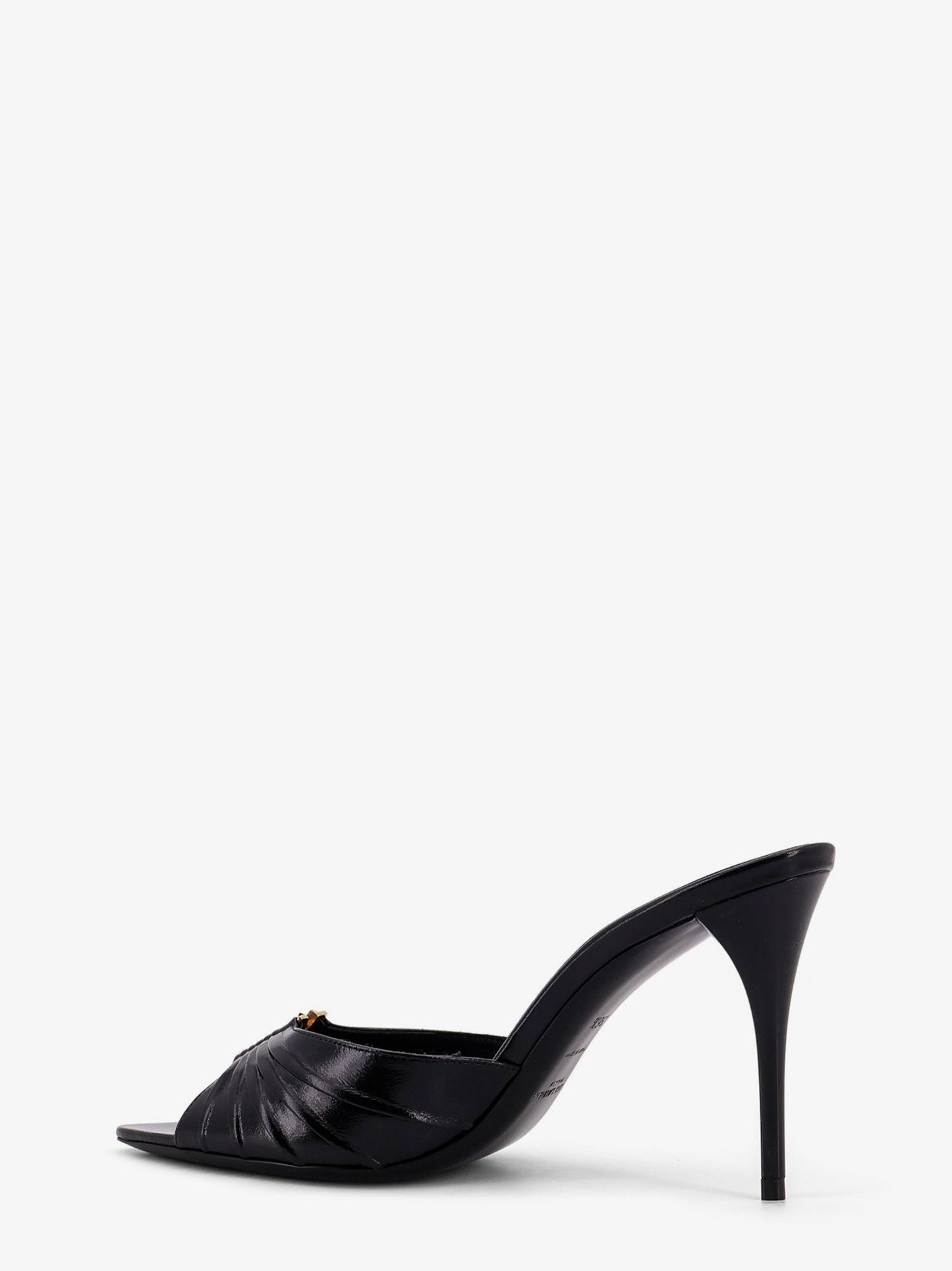 Saint Laurent Babylone 90 Bordeaux Leather Sandals