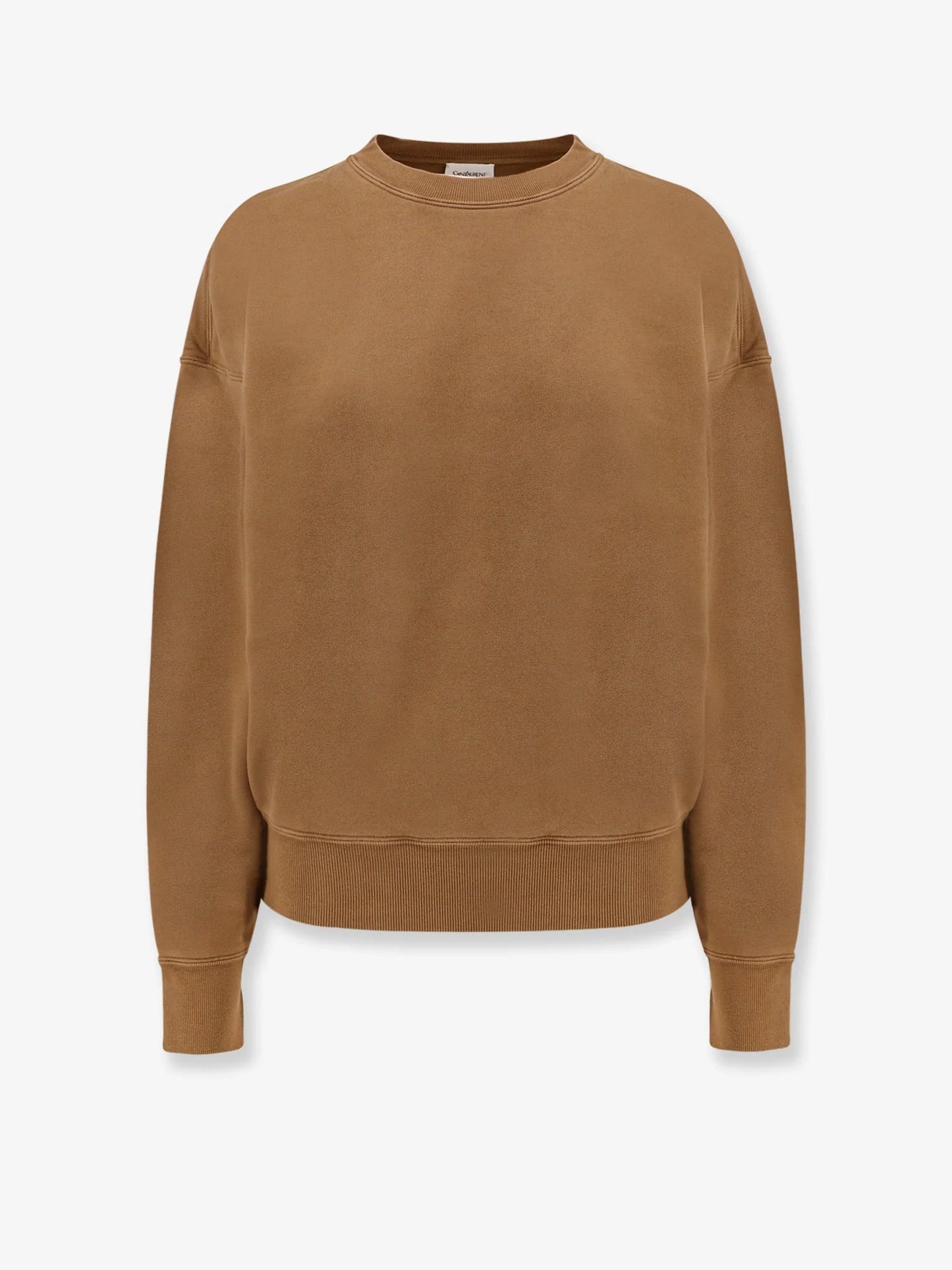 Saint Laurent Certified Cotton Sweatshirt With Logoed Label