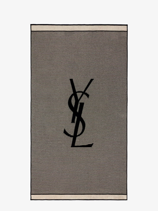 Saint Laurent Certified Cotton Striped Beach Towel