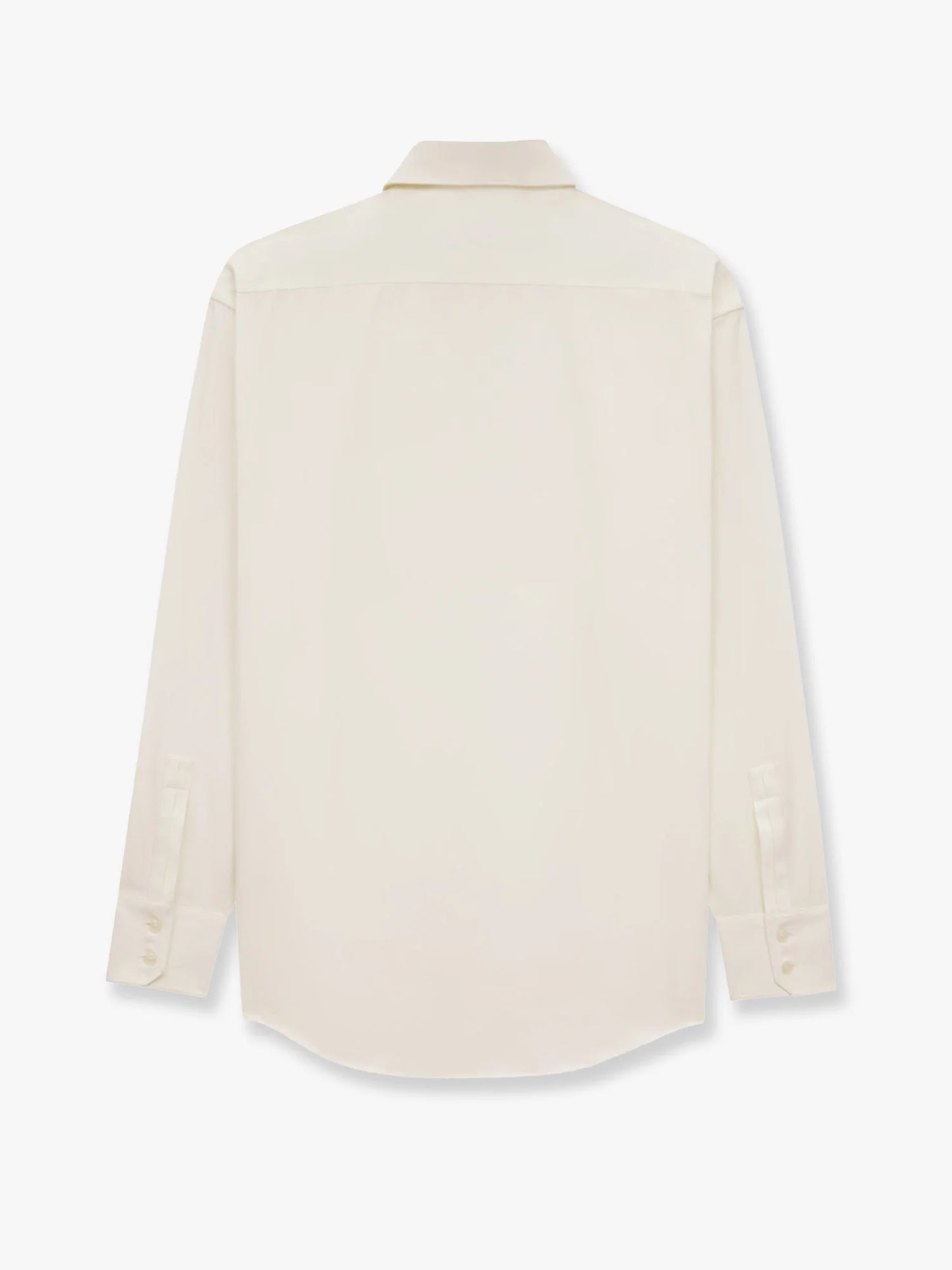 Saint Laurent Certified Cotton Shirt With Monogram Embroidery