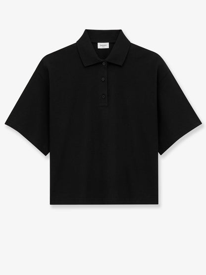 Saint Laurent Cotton blend polo shirt - Noir