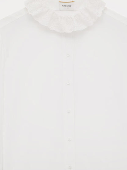 Saint Laurent Certified cotton shirt - Craie