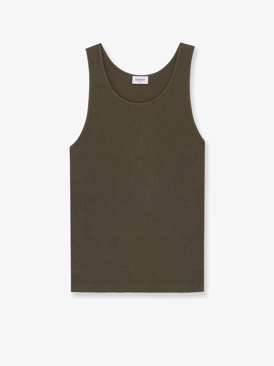 Saint Laurent Ribbed Cotton Top