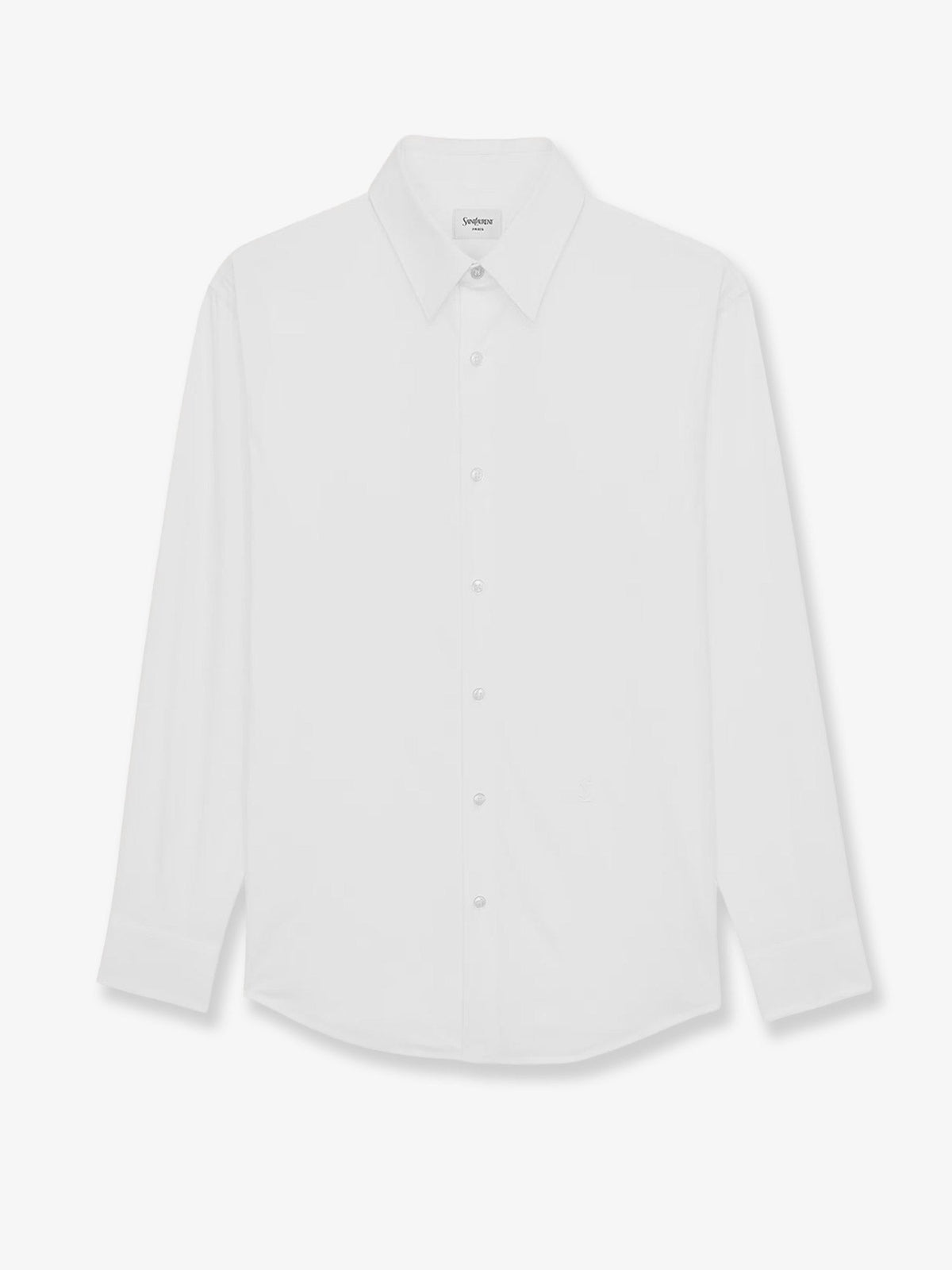 Saint Laurent Cassandre stretch cotton shirt - Blanc
