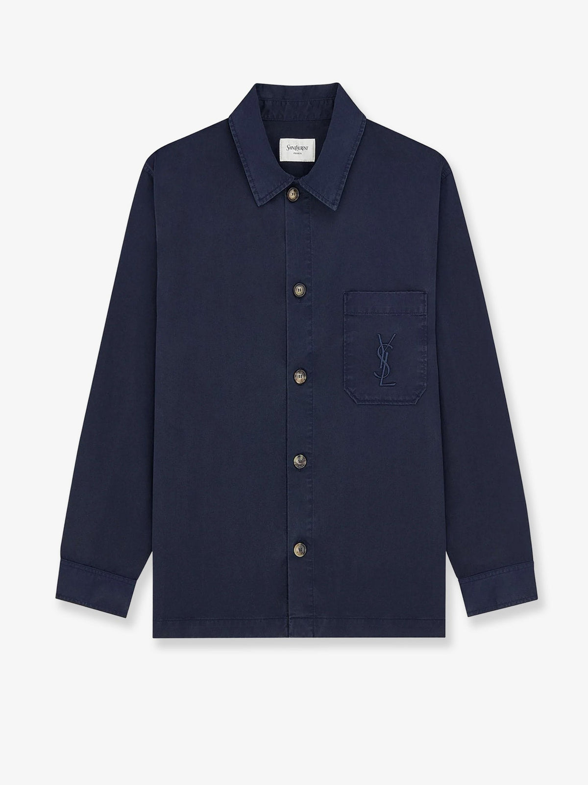 Saint Laurent Cassandre certified cotton Overshirt - French Navy