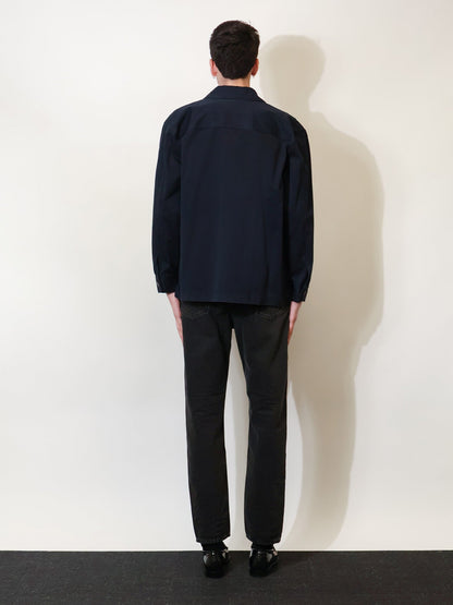Saint Laurent Cassandre certified cotton Overshirt - French Navy