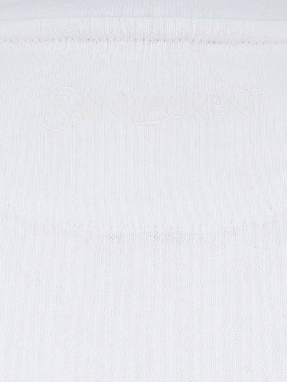 Saint Laurent Certified cotton t-shirt - Biancospino