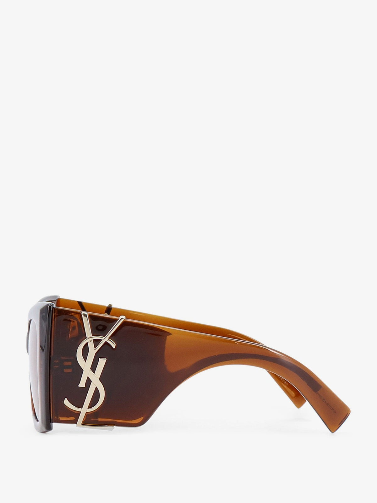 Saint Laurent Blaze Crystal acetate sunglasses - Brown Brown Nicotine