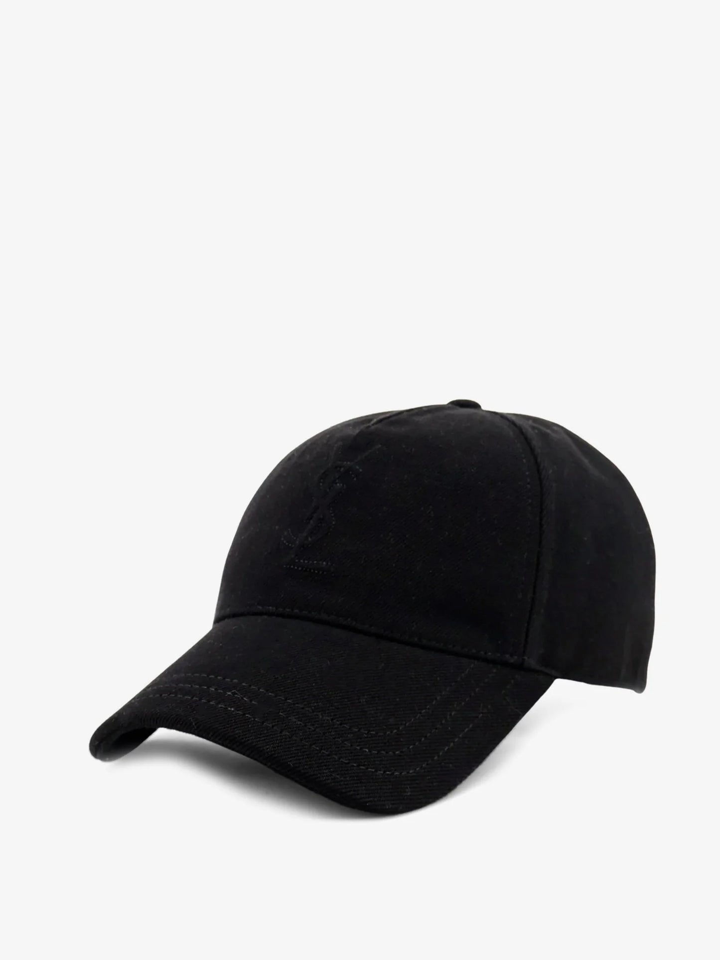 Saint Laurent Cassandre Logo Denim Hat