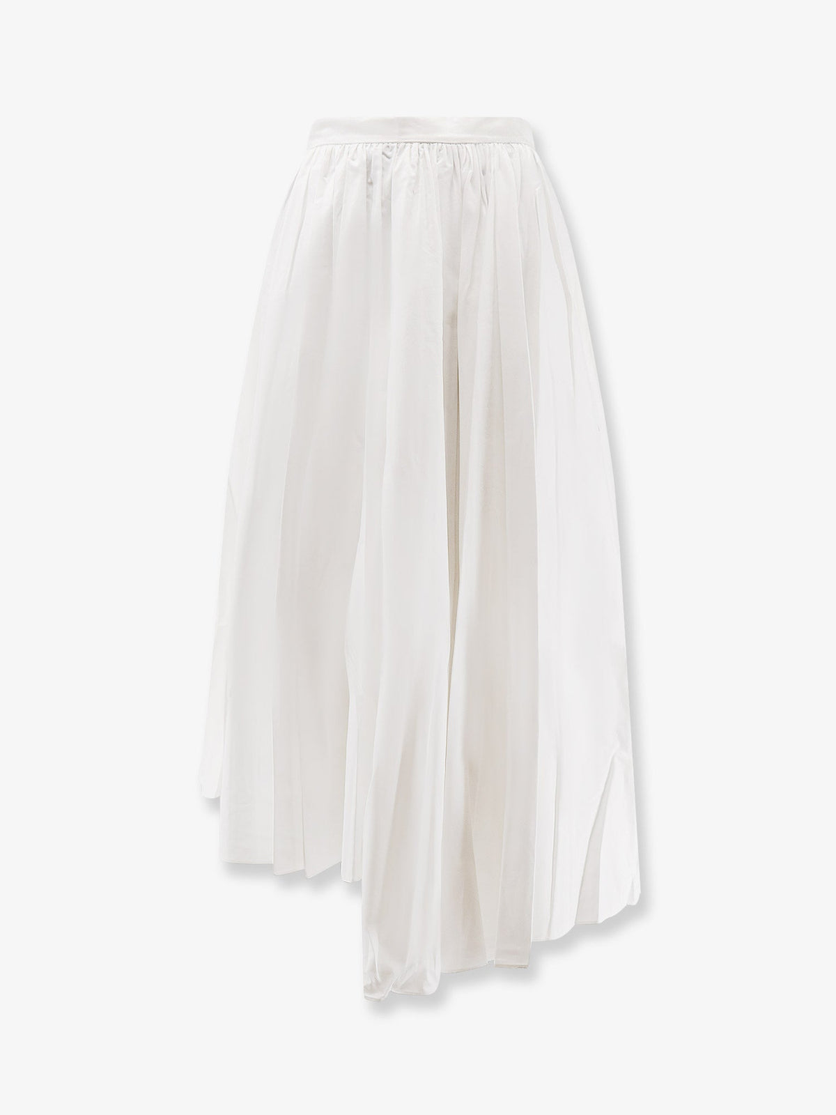 Self Portrait Asymmetrical cotton skirt - White