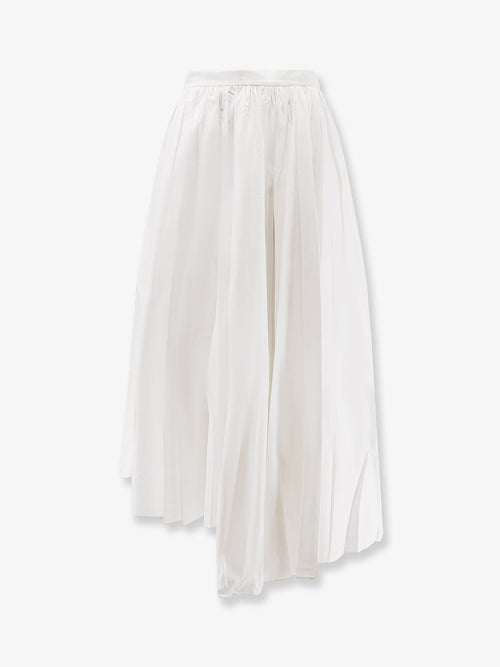 Self Portrait Asymmetrical cotton skirt - White