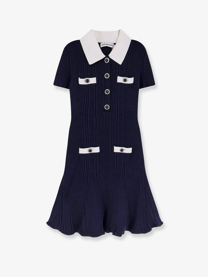 Self Portrait Ribbed Mini Dress