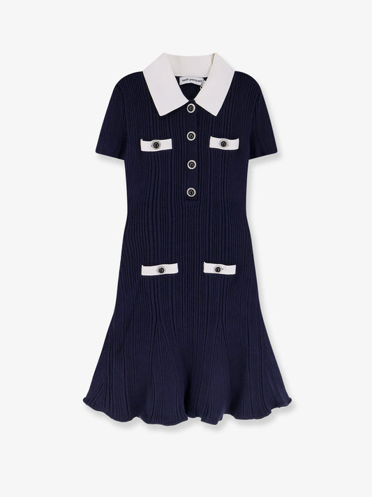 Self Portrait Ribbed Mini Dress