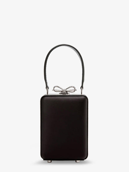 Self Portrait Satin Shoulder Bag With Crystals